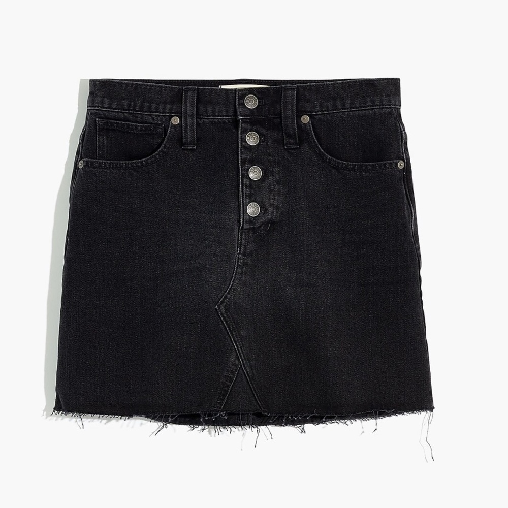 Madewell Rigid Denim A-line Mini Skirt